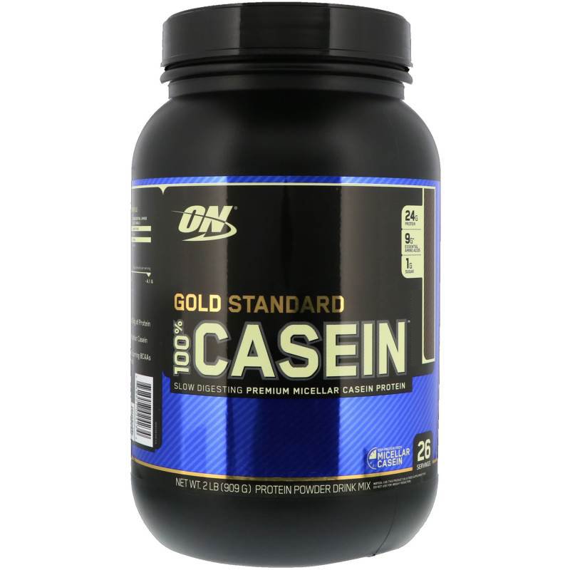 Протеин Optimum Gold Standard 100% Casein, 909 грамм Клубника,  ml, Optimum Nutrition. Caseína. Weight Loss 