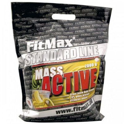 FitMax Mass Active 2 кг Черный шоколад,  ml, FitMax. Gainer. Mass Gain Energy & Endurance recovery 
