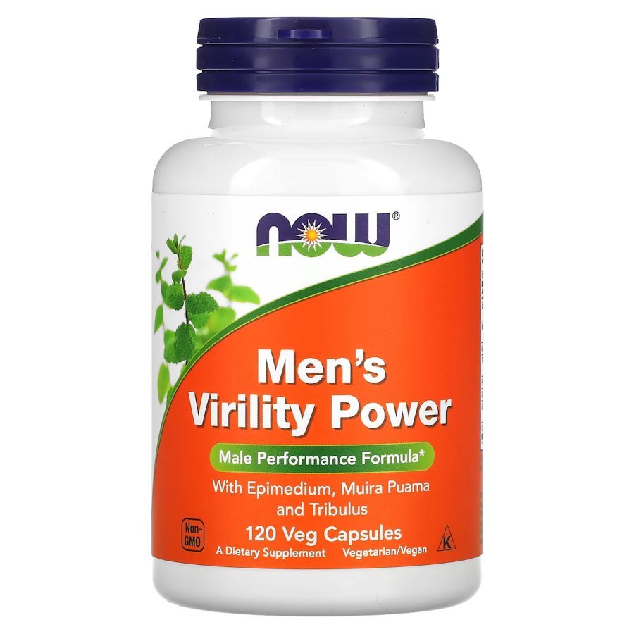 Натуральная добавка NOW Men's Virility Power, 120 вегакапсул,  мл, Now. Hатуральные продукты. Поддержание здоровья 