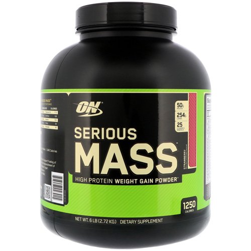 Optimum Nutrition Serious Mass 2.73 кг Банан,  ml, Optimum Nutrition. Gainer. Mass Gain Energy & Endurance recovery 
