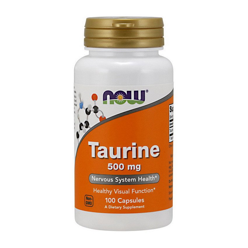 Таурин Now Foods Taurine 500 mg (100 капс) нау фудс,  мл, Now. Таурин. 