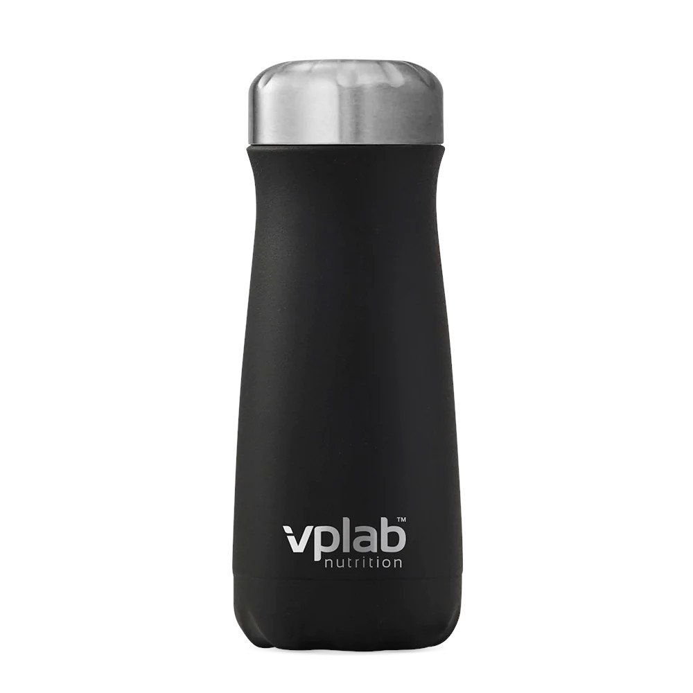 Бутылка VPLab Metal Water Bottle 600 мл, Black,  ml, VP Lab. Flask. 