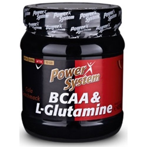 BCAA & L-Glutamine, 450 г, Power System. BCAA. Снижение веса Восстановление Антикатаболические свойства Сухая мышечная масса 