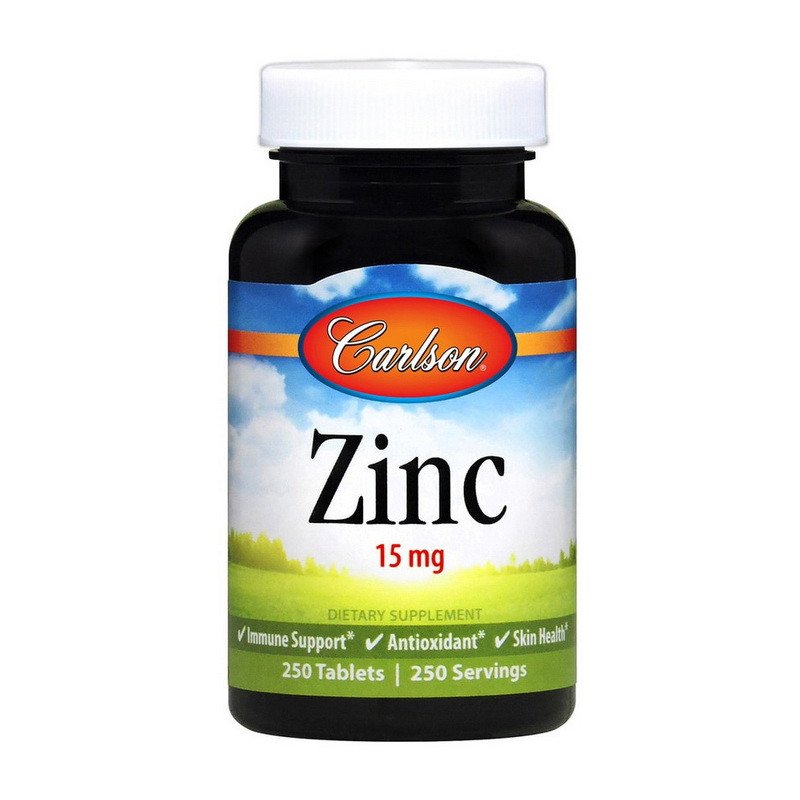 Carlson Labs Цинк Carlson Labs Zinc 15 mg (250 tab) карлсон лабс, , 250 