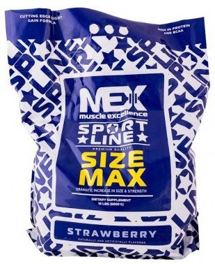 MEX Nutrition Гейнер для набора массы MEX Nutrition Size Max 6800 г мекс сайз макс chocolate, , 