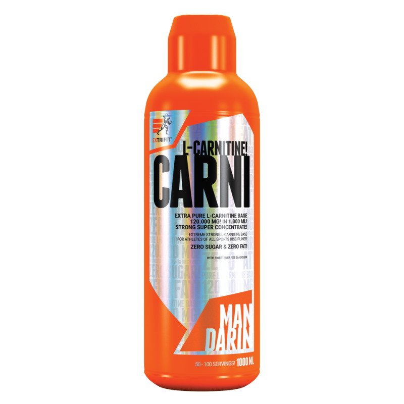 Жиросжигатель Extrifit Carni 120 000 Liquid, 1 литр Мандарин,  мл, EXTRIFIT. Жиросжигатель. Снижение веса Сжигание жира 