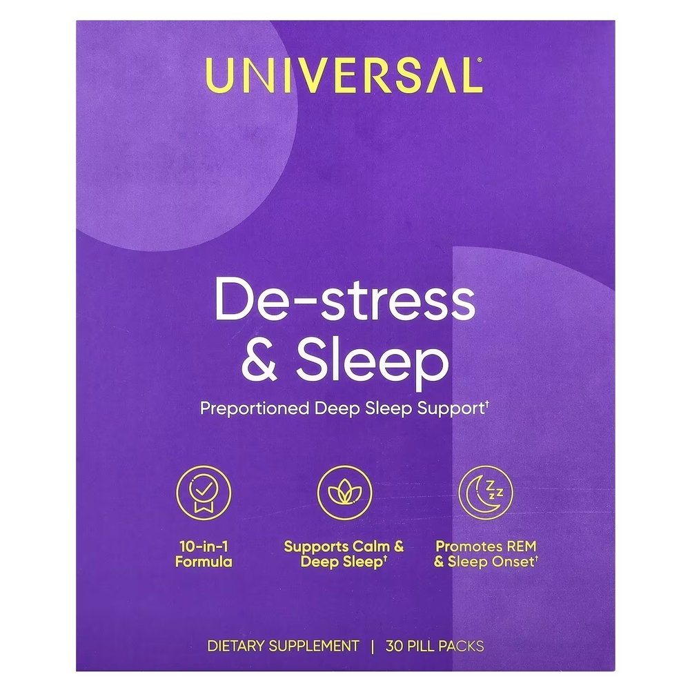Universal Nutrition Витамины и минералы Universal U De-Stress &amp; Sleep, 30 пакетиков, , 