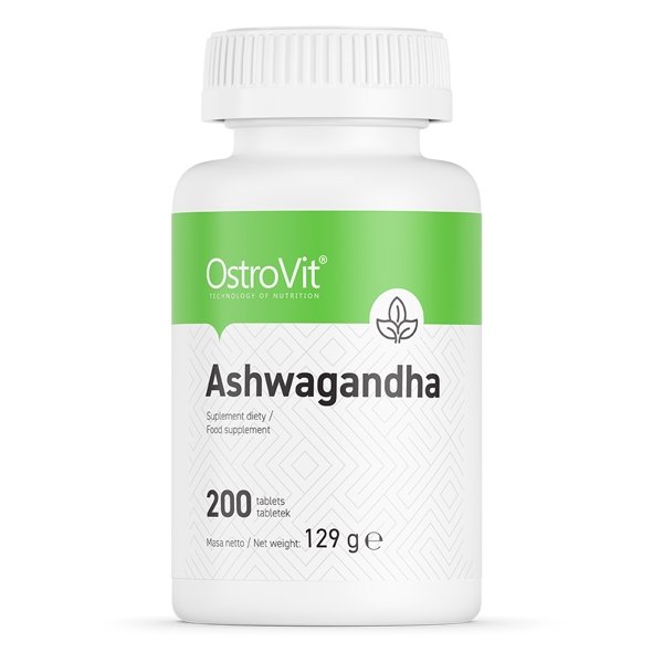 Натуральная добавка OstroVit Ashwagandha, 200 таблеток,  мл, OstroVit. Hатуральные продукты. Поддержание здоровья 