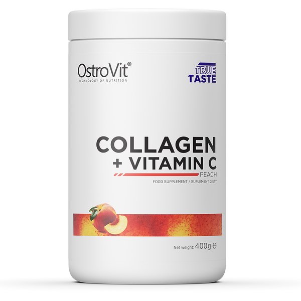 Для суставов и связок OstroVit Collagen + Vitamin C, 400 грамм Персик,  мл, OstroVit. Хондропротекторы. Поддержание здоровья Укрепление суставов и связок 