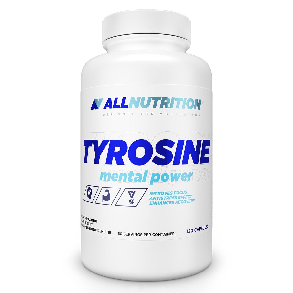 Л-Тирозин AllNutrition Tyrosine Mental Power (120 капс) аллнутришн,  мл, AllNutrition. L-тирозин. 
