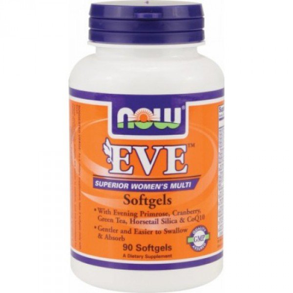Eve Women's Multiple Vitamin Softgels, 90 шт, Now. Витаминно-минеральный комплекс. Поддержание здоровья Укрепление иммунитета 