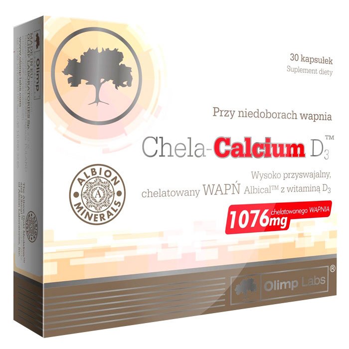 Витамины и минералы Olimp Chela-Calcium D3, 30 капсул, СРОК 04.22,  ml, Olimp Labs. Vitaminas y minerales. General Health Immunity enhancement 