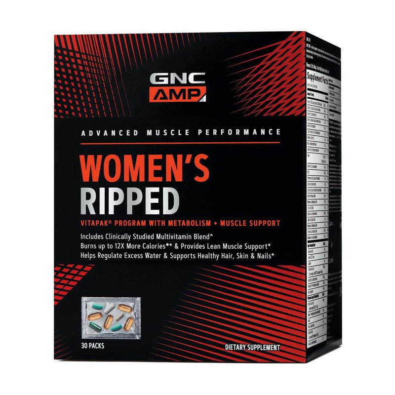 GNC Витамины для женщин GNC Women's Ripped 30 пакетиков, , 
