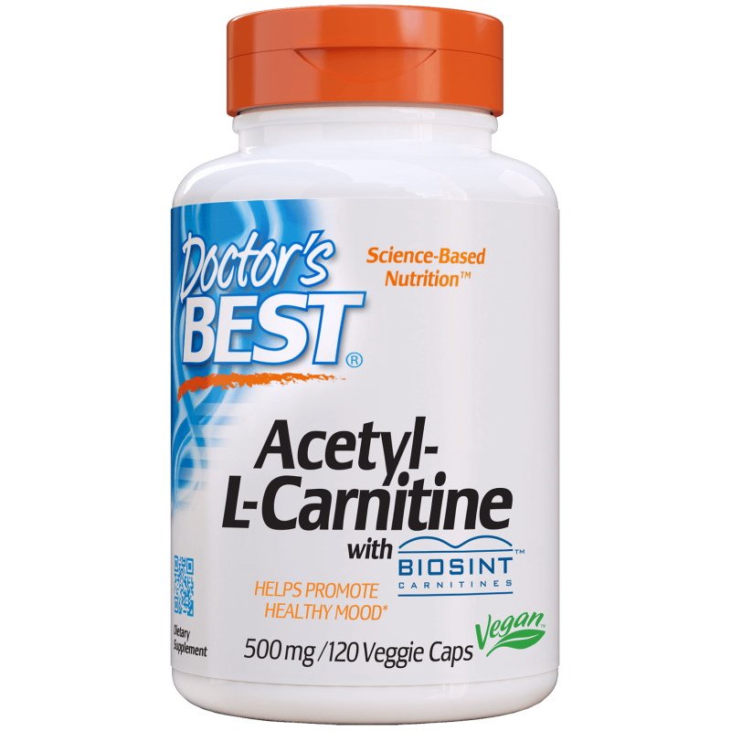 Жиросжигатель Doctor's Best Acetyl-L-Carnitine 500 mg, 120 капсул,  ml, Doctor's BEST. Fat Burner. Weight Loss Fat burning 