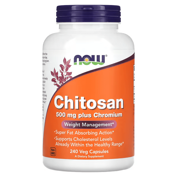 Хитозан с хромом NOW Foods Chitosan Plus Chromium 500 mg 240 Caps,  ml, Now. Fat Burner. Weight Loss Fat burning 