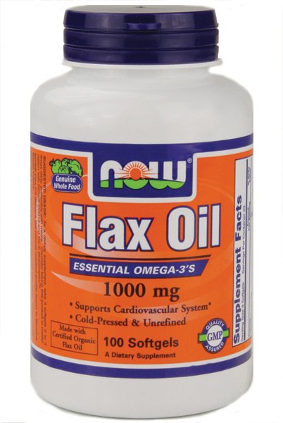 Flax Oil, 100 pcs, Now. Omega 3 (Fish Oil). General Health Ligament and Joint strengthening Skin health CVD Prevention Anti-inflammatory properties 