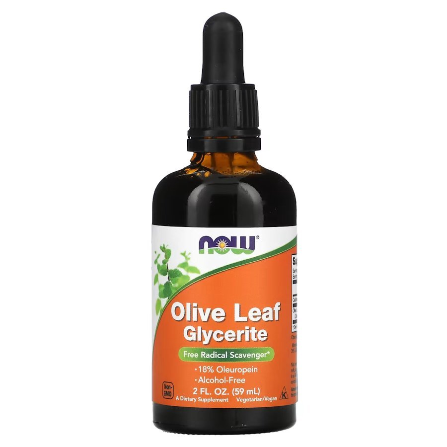 Now Натуральная добавка NOW Olive Leaf Glycerite, 59 мл, , 