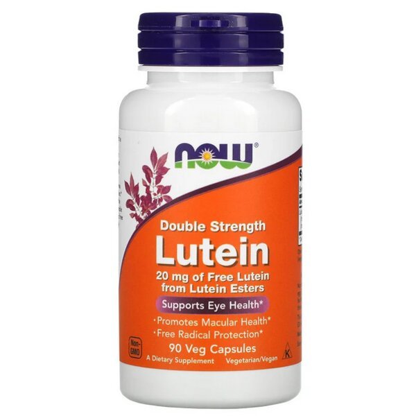 Now Натуральная добавка NOW Lutein 20 mg, 90 вегакапсул, , 