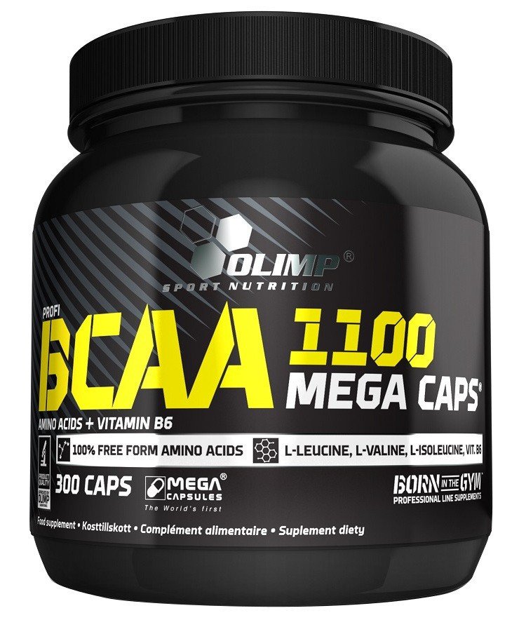 Амінокислоти BCAA Olimp Labs Mega Caps 1100 300 caps,  ml, Olimp Labs. BCAA. Weight Loss recovery Anti-catabolic properties Lean muscle mass 