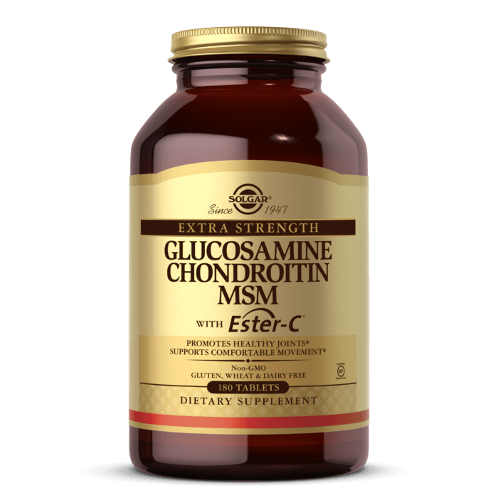 Solgar Глюкозамин хондроитин МСМ с Эстер-C, Glucosamine Chondroitin MSM With Ester-C Solgar, 180 табл, , 180 