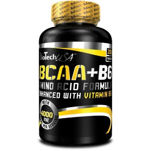 BCAA+B6, 200 шт, BioTech. BCAA. Снижение веса Восстановление Антикатаболические свойства Сухая мышечная масса 