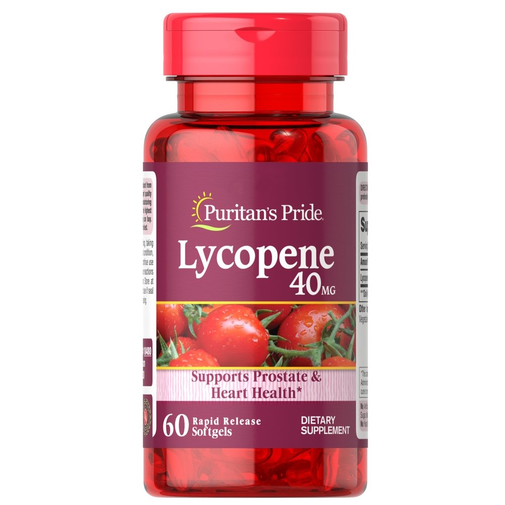 Натуральная добавка Puritan's Pride Lycopene 40 mg, 60 капсул,  мл, Puritan's Pride. Hатуральные продукты. Поддержание здоровья 