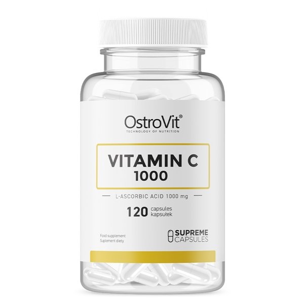 Витамины и минералы OstroVit Vitamin C 1000 mg, 120 капсул,  ml, OstroVit. Vitamins and minerals. General Health Immunity enhancement 
