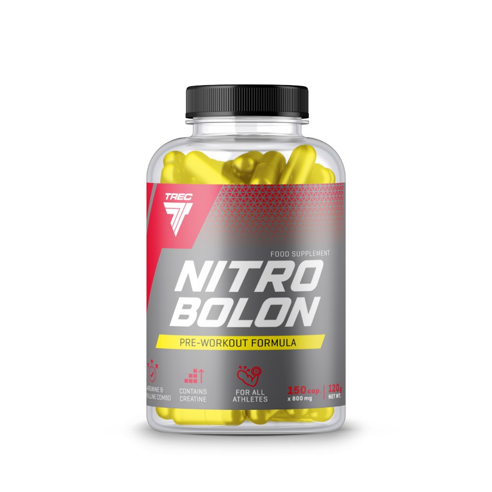 Предтренировочный комплекс Trec Nutrition Nitrobolon, 150 капсул,  ml, Trec Nutrition. Pre Workout. Energy & Endurance 