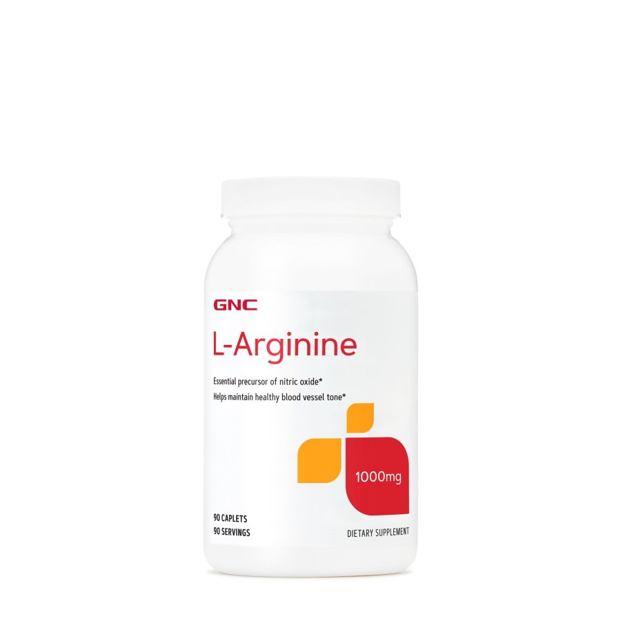 Аминокислота GNC L-Arginine 1000, 90 каплет,  ml, GNC. Aminoácidos. 