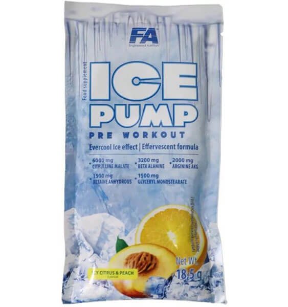 Fitness Authority Предтренировочный комплекс Fitness Authority Ice Pump Pre workout, 18.5 грамм Цитрус-персик, , 18.5 г