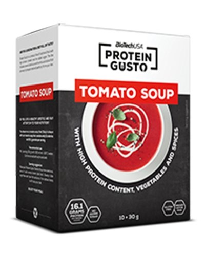Protein Gusto Tomato Soup, 30 г, BioTech. Заменитель питания. 
