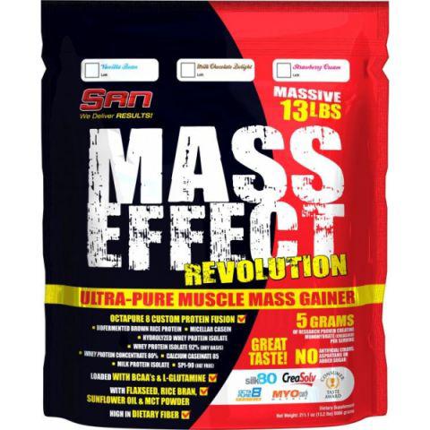 Гейнер SAN Mass Effect Revolution, 6 кг Шоколад,  ml, Rule One Proteins. Gainer. Mass Gain Energy & Endurance स्वास्थ्य लाभ 