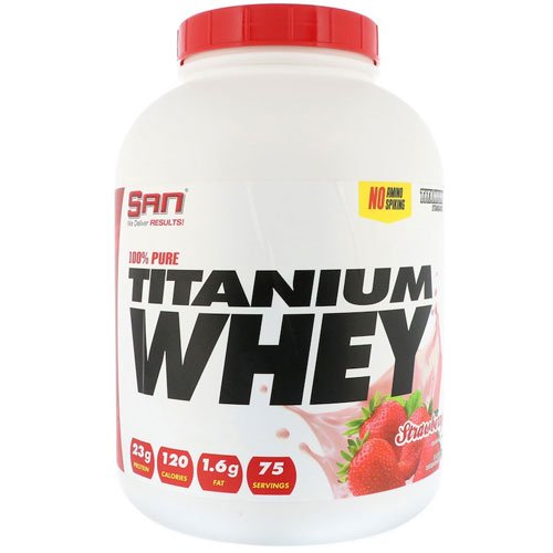 SAN 100% Pure Titanium Whey Essential 2.27 кг Ваниль,  мл, San. Сывороточный протеин. Восстановление Антикатаболические свойства Сухая мышечная масса 