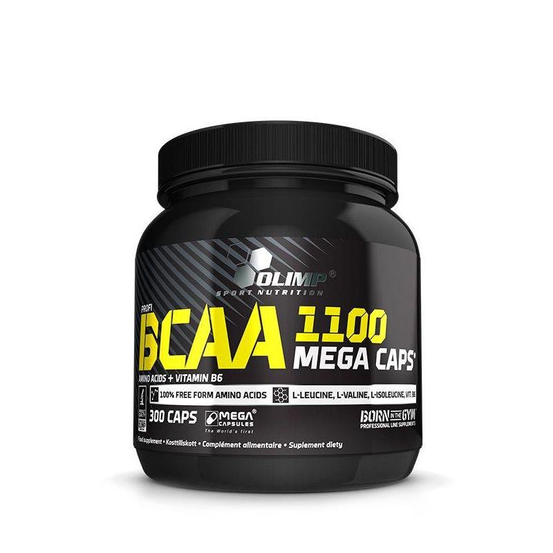 БЦАА Olimp BCAA Mega Caps 1100 (300 капсул) олимп мега капс,  ml, Olimp Labs. BCAA. Weight Loss स्वास्थ्य लाभ Anti-catabolic properties Lean muscle mass 