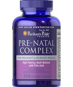 Pre-Natal Complex, 120 pcs, Puritan's Pride. Vitamin Mineral Complex. General Health Immunity enhancement 