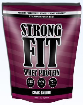 Whey Protein, 909 г, Strong FIT. Комплекс сывороточных протеинов. 