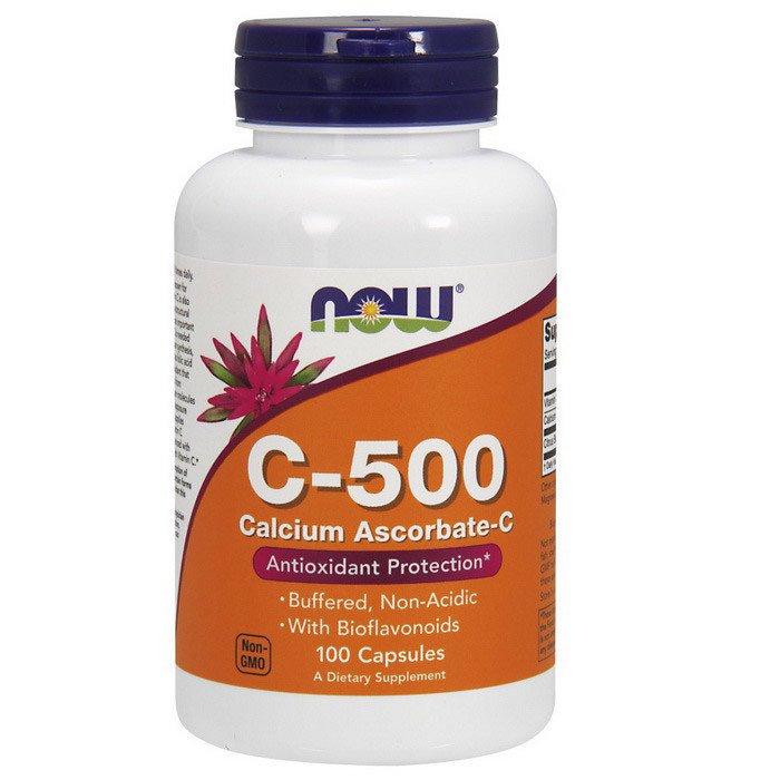 Витамин C Now Foods Vitamin C-500 Calcium Ascorbate-C (250 капс) нау фудс,  мл, Now. Витамин C. Поддержание здоровья Укрепление иммунитета 