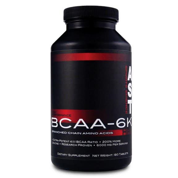 BCAA-6K, 180 шт, AST. BCAA. Снижение веса Восстановление Антикатаболические свойства Сухая мышечная масса 