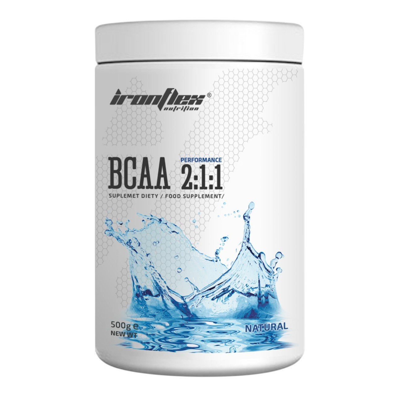 БЦАА IronFlex BCAA 2: 1: 1 500 грам Без смаку,  мл, IronFlex. BCAA. Снижение веса Восстановление Антикатаболические свойства Сухая мышечная масса 