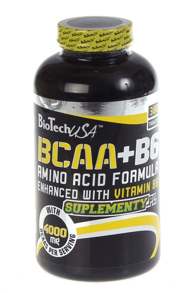 BCAA+B6, 380 pcs, BioTech. BCAA. Weight Loss recovery Anti-catabolic properties Lean muscle mass 