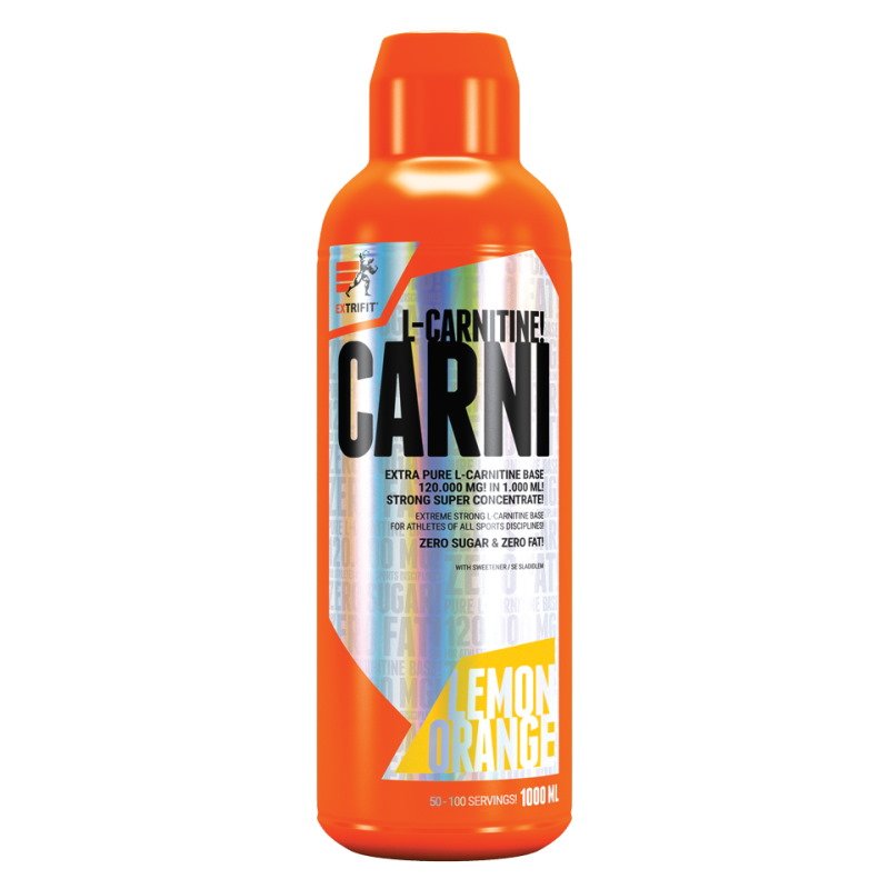 EXTRIFIT Жиросжигатель Extrifit Carni 120 000 Liquid, 1 литр Лимон апельсин, , 1000  грамм