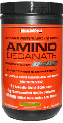 Amino Decanate, 360 g, Muscle Meds. Amino acid complex. 