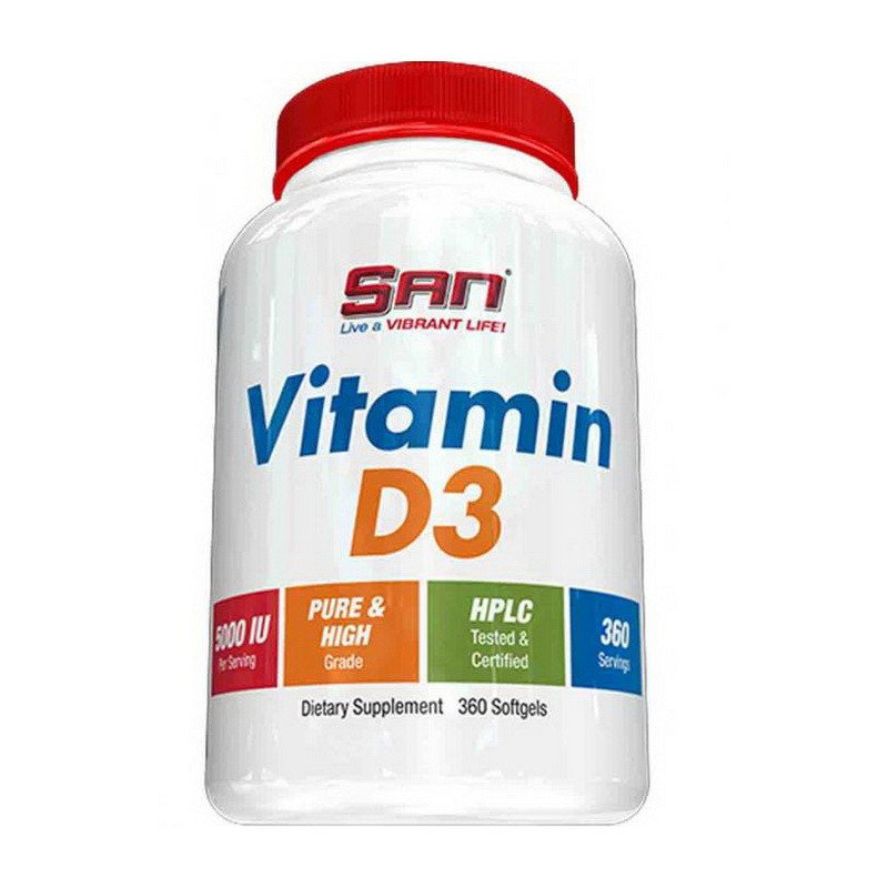 San Витамин д3 SAN Vitamin D3 5000 IU (360 капс) сан, , 360 