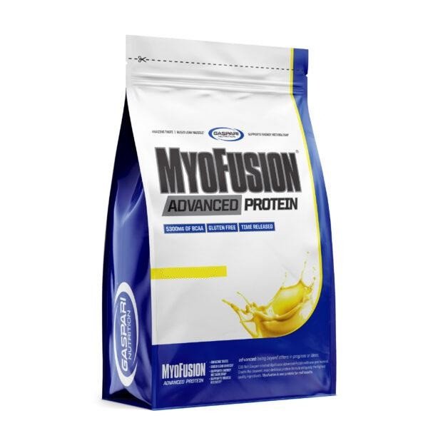 Сывороточный протеин концентрат Gaspari Nutrition MyoFusion Advanced Protein 500 грамм Клубника,  мл, Gaspari Nutrition. Сывороточный концентрат. Набор массы Восстановление Антикатаболические свойства 