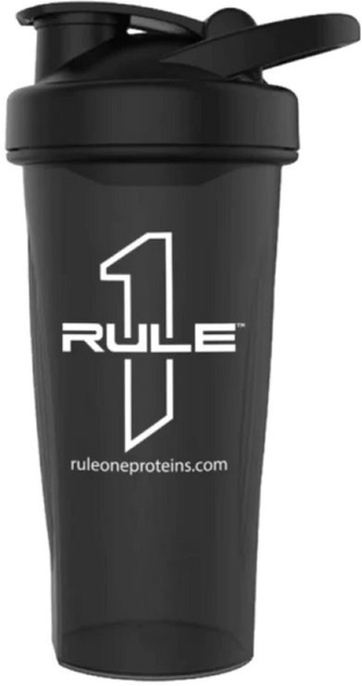 Rule One Proteins Rule One Shaker Outlined Logo Black 600 ml, , 600 мл