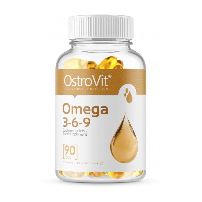 Омега 3-6-9 OstroVit Omega 3-6-9 (90 капс) островит ,  мл, OstroVit. Омега 3 (Рыбий жир). Поддержание здоровья Укрепление суставов и связок Здоровье кожи Профилактика ССЗ Противовоспалительные свойства 