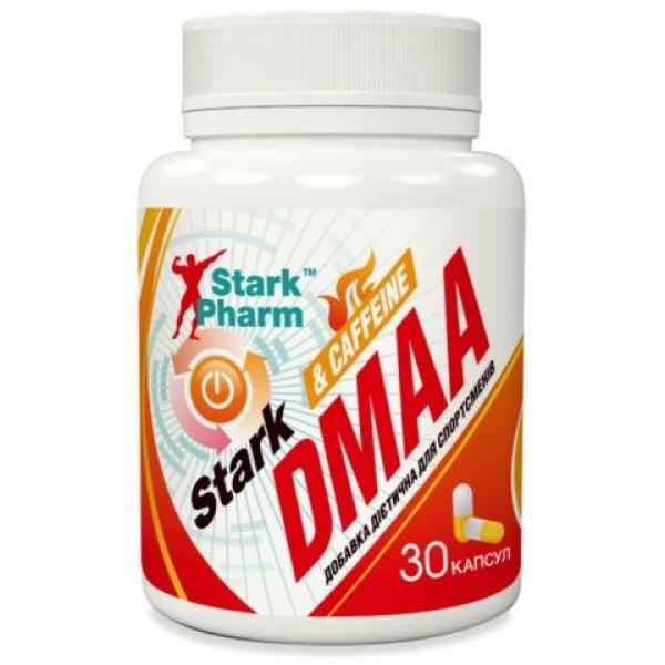 Кофеин Stark Pharm Stark DMAA100 mg/Caffeine 200 mg  (30 капс) старк фарм,  мл, Stark Pharm. Кофеин. Энергия и выносливость Увеличение силы 