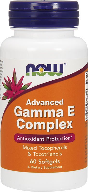 Advanced E Gamma Complex, 60 piezas, Now. Vitamina E. General Health Antioxidant properties 