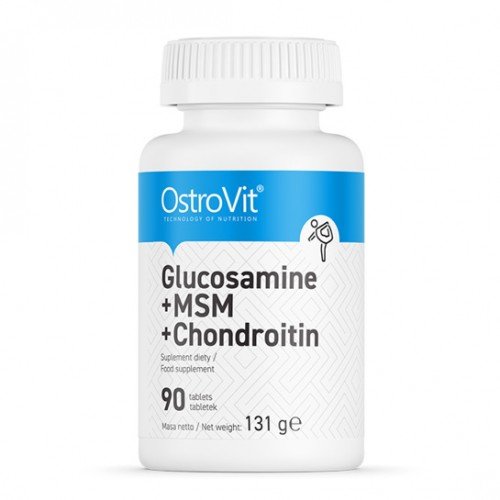Ostrovit Glucosamine+MSM+Chondroitin 90 таб Без вкуса,  ml, OstroVit. Glucosamina Condroitina. General Health Ligament and Joint strengthening 