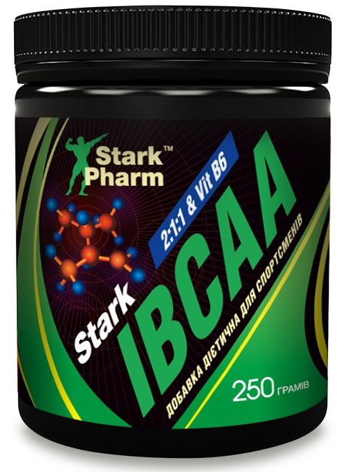 IBCAA Powder 2-1-1 & B6 Pure 250 g Stark Pharm,  ml, Stark Pharm. BCAA. Weight Loss recuperación Anti-catabolic properties Lean muscle mass 